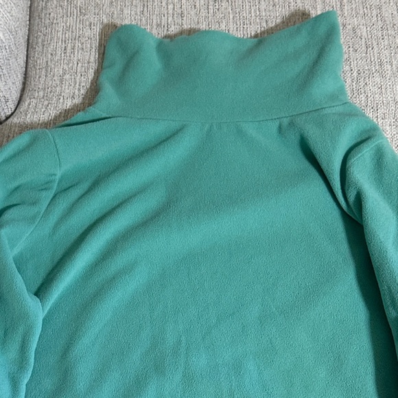 Talbots Fleece Turtleneck Neck Pullover Turquoise Plus Size 2X Cozy Winter Top - Picture 6 of 13
